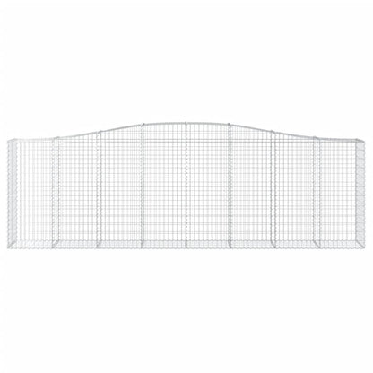 Arched Gabion Baskets 15 pcs 400x50x120/140 cm Galvanised Iron