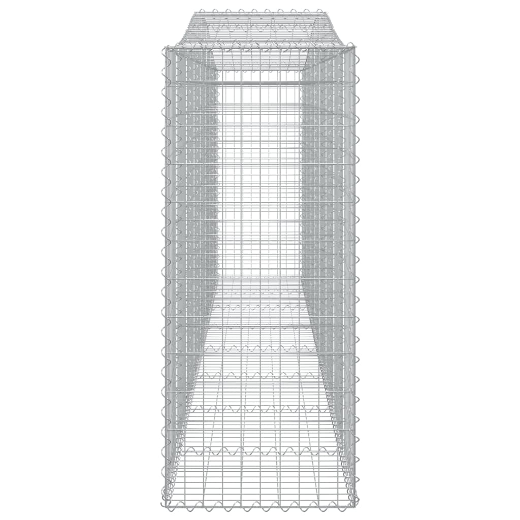 Arched Gabion Baskets 15 pcs 400x50x120/140 cm Galvanised Iron