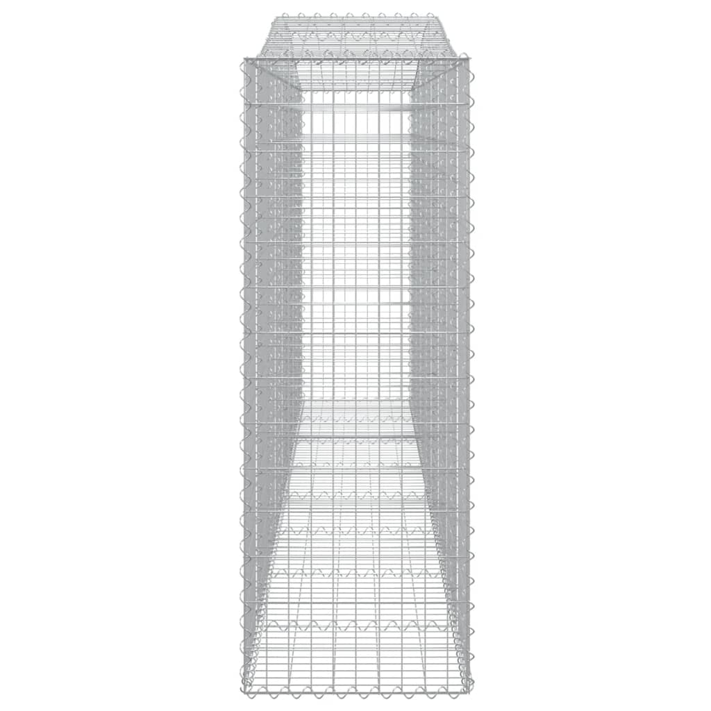 Arched Gabion Baskets 3 pcs 400x50x140/160 cm Galvanised Iron