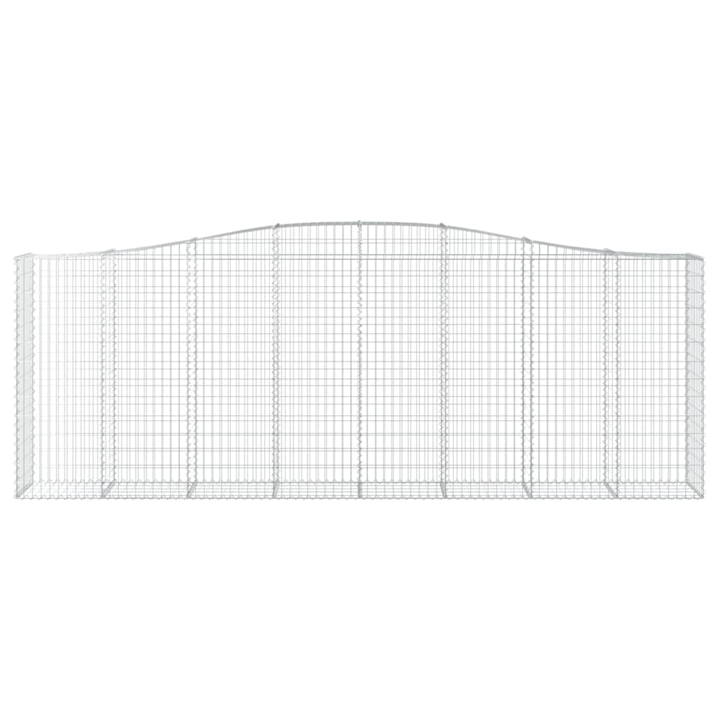 Arched Gabion Baskets 7 pcs 400x50x140/160 cm Galvanised Iron