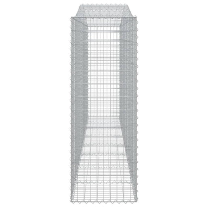 Arched Gabion Baskets 7 pcs 400x50x140/160 cm Galvanised Iron