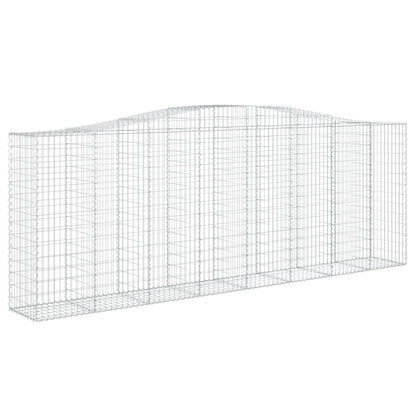 Arched Gabion Baskets 8 pcs 400x50x140/160 cm Galvanised Iron