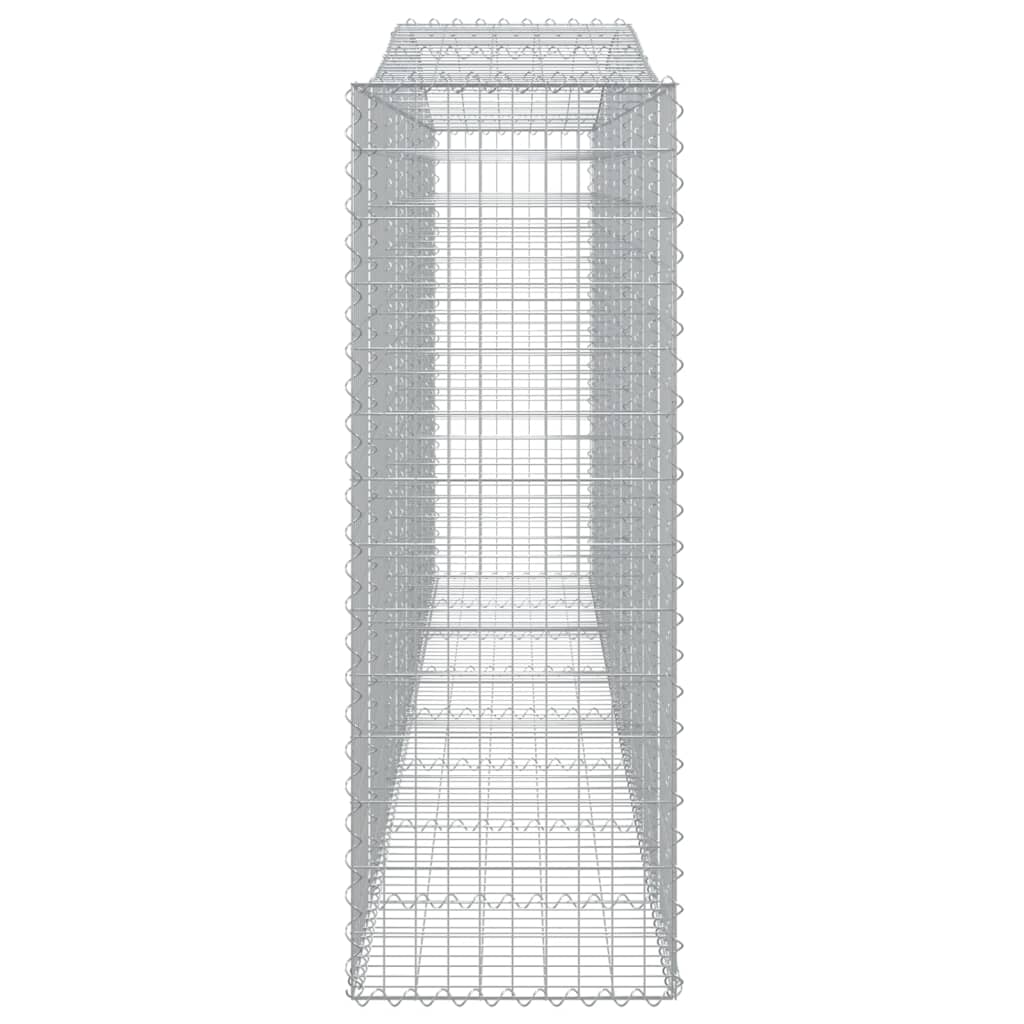 Arched Gabion Baskets 8 pcs 400x50x140/160 cm Galvanised Iron