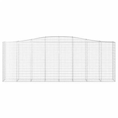 Arched Gabion Baskets 9 pcs 400x50x140/160 cm Galvanised Iron