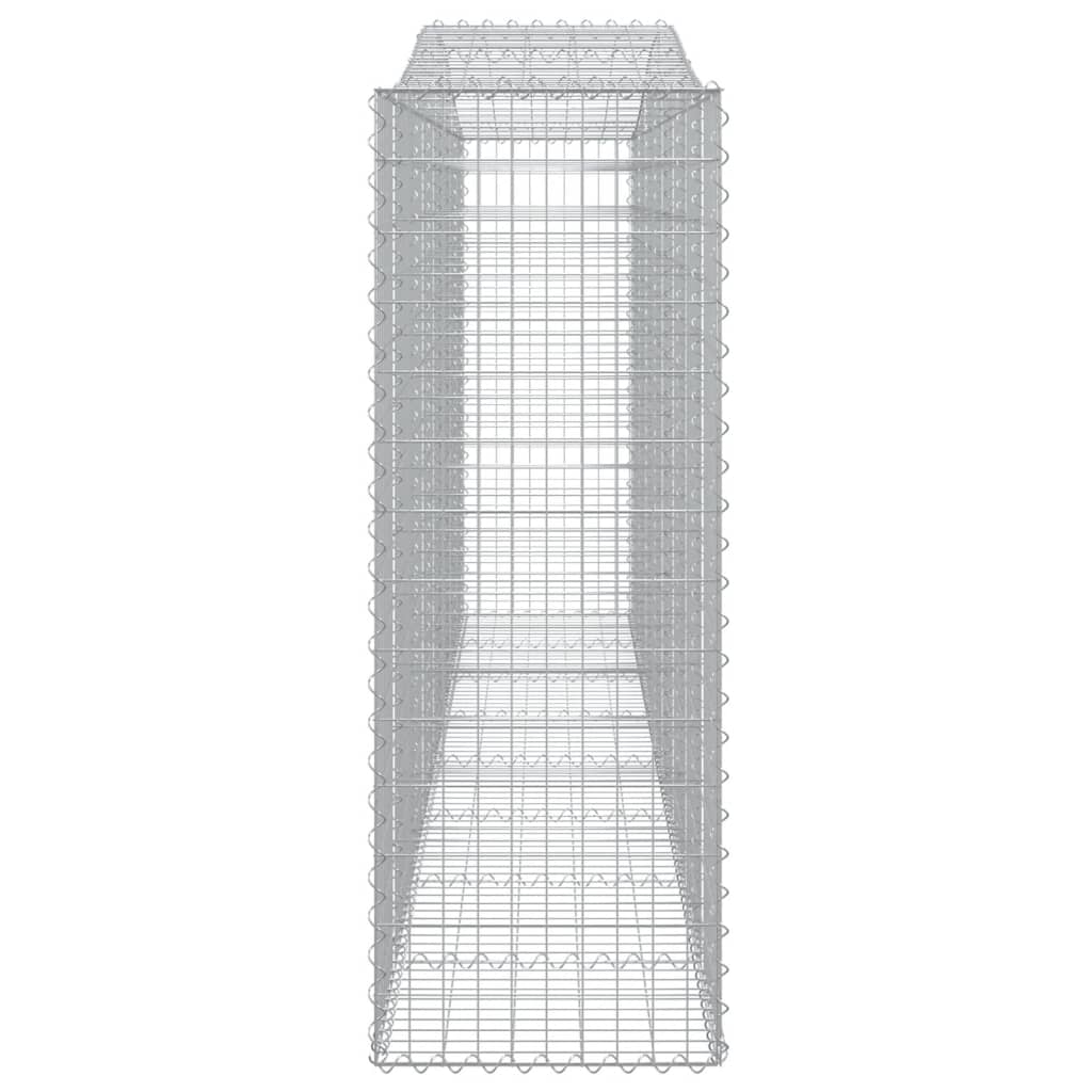 Arched Gabion Baskets 9 pcs 400x50x140/160 cm Galvanised Iron