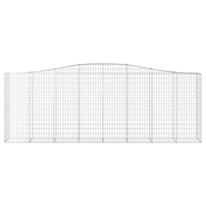 Arched Gabion Baskets 10 pcs 400x50x140/160 cm Galvanised Iron