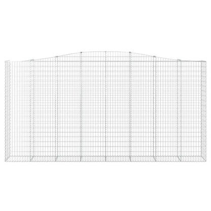 Arched Gabion Baskets 3 pcs 400x50x200/220 cm Galvanised Iron