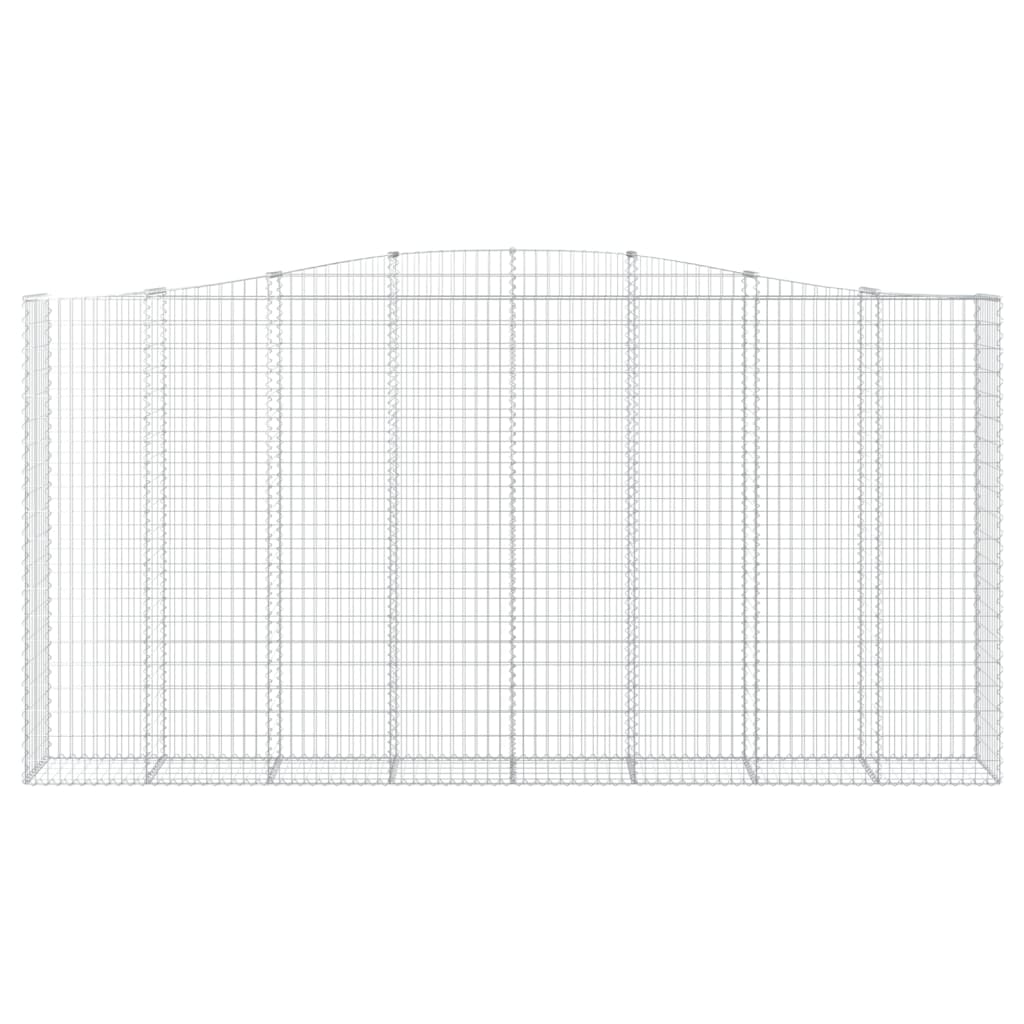 Arched Gabion Baskets 4 pcs 400x50x200/220 cm Galvanised Iron