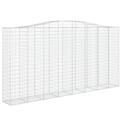 Arched Gabion Baskets 5 pcs 400x50x200/220 cm Galvanised Iron