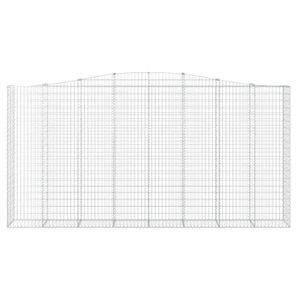 Arched Gabion Baskets 5 pcs 400x50x200/220 cm Galvanised Iron