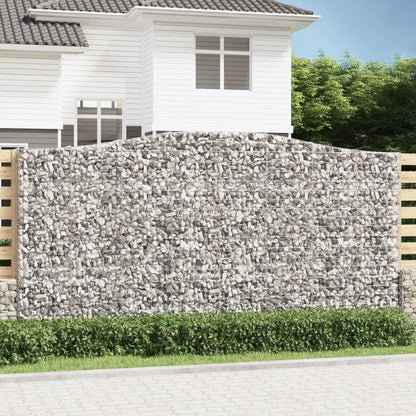 Arched Gabion Baskets 5 pcs 400x50x200/220 cm Galvanised Iron