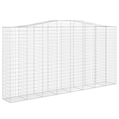 Arched Gabion Baskets 6 pcs 400x50x200/220 cm Galvanised Iron