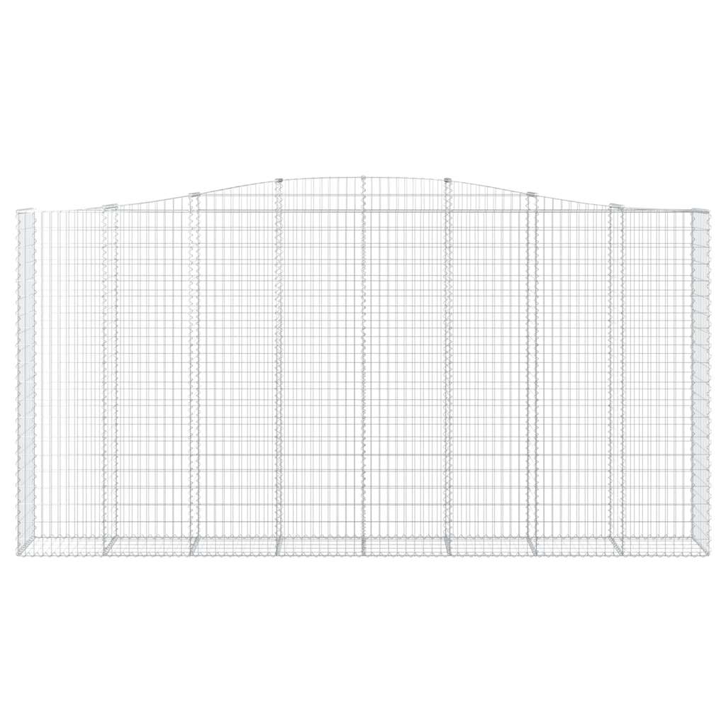 Arched Gabion Baskets 6 pcs 400x50x200/220 cm Galvanised Iron