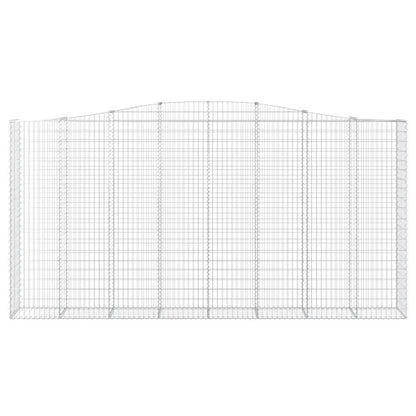 Arched Gabion Baskets 6 pcs 400x50x200/220 cm Galvanised Iron