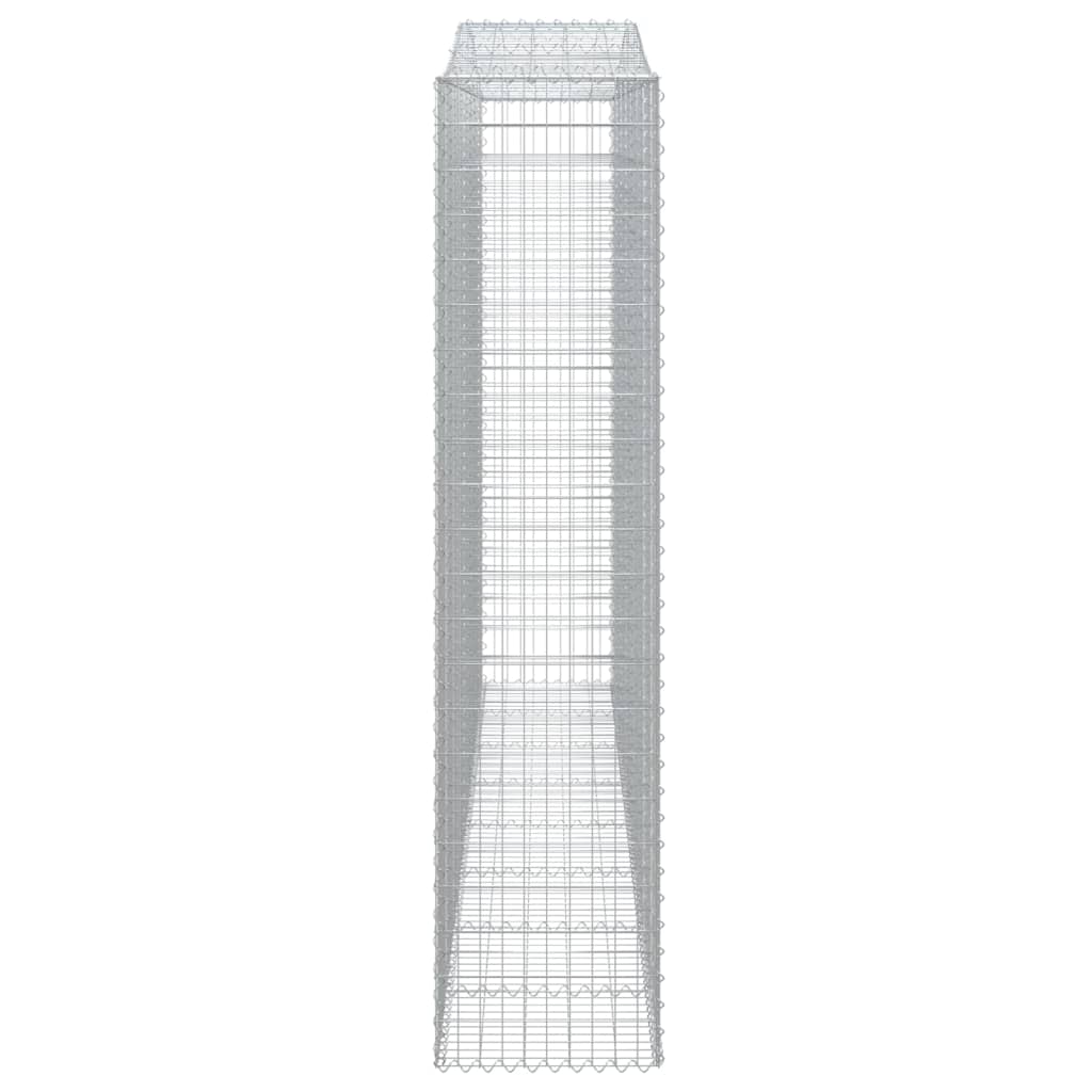 Arched Gabion Baskets 3 pcs 400x50x220/240 cm Galvanised Iron