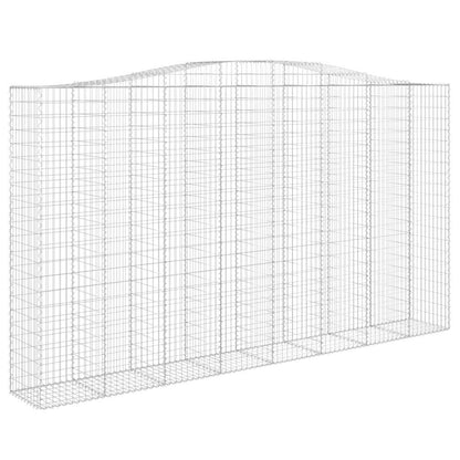 Arched Gabion Baskets 6 pcs 400x50x220/240 cm Galvanised Iron