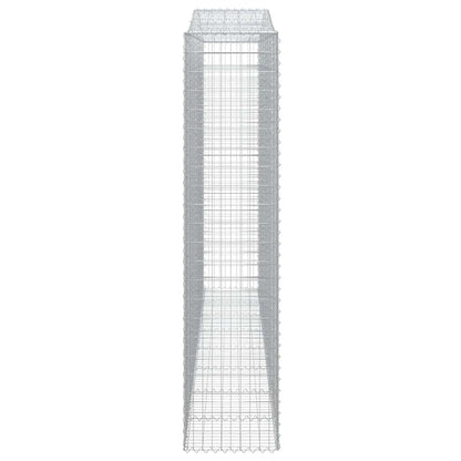 Arched Gabion Baskets 6 pcs 400x50x220/240 cm Galvanised Iron