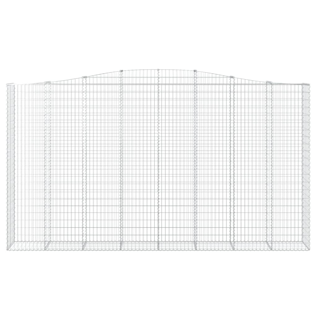 Arched Gabion Baskets 7 pcs 400x50x220/240 cm Galvanised Iron