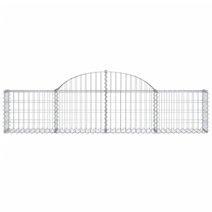 Arched Gabion Baskets 11 pcs 200x30x40/60 cm Galvanised Iron