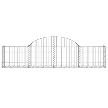 Arched Gabion Baskets 12 pcs 200x30x40/60 cm Galvanised Iron