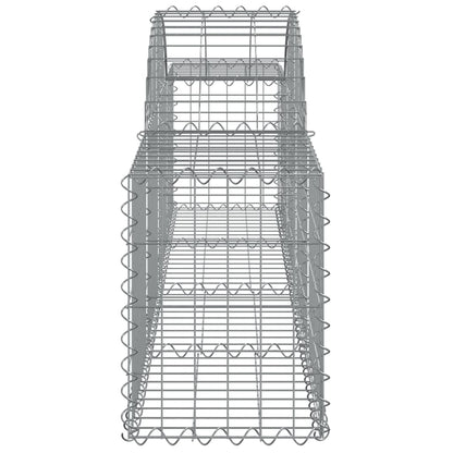 Arched Gabion Baskets 25 pcs 200x30x40/60 cm Galvanised Iron