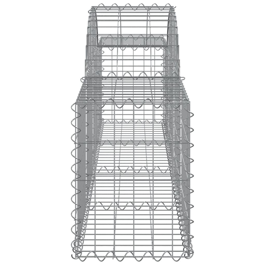 Arched Gabion Baskets 30 pcs 200x30x40/60 cm Galvanised Iron