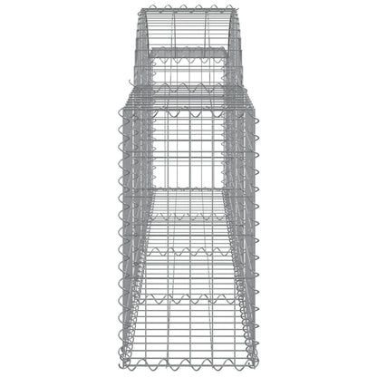 Arched Gabion Baskets 5 pcs 200x30x60/80 cm Galvanised Iron
