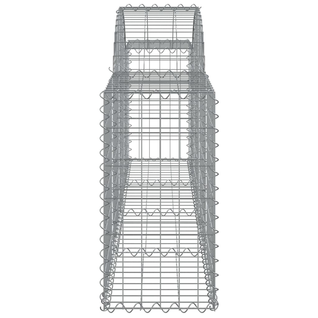Arched Gabion Baskets 6 pcs 200x30x60/80 cm Galvanised Iron