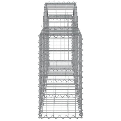 Arched Gabion Baskets 20 pcs 200x30x60/80 cm Galvanised Iron