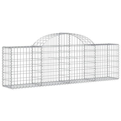 Arched Gabion Baskets 25 pcs 200x30x60/80 cm Galvanised Iron