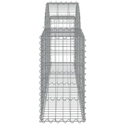 Arched Gabion Baskets 25 pcs 200x30x60/80 cm Galvanised Iron