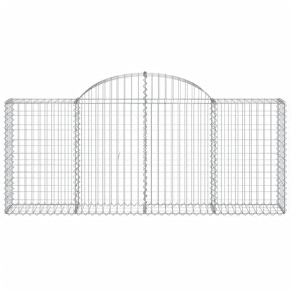 Arched Gabion Baskets 20 pcs 200x30x80/100 cm Galvanised Iron