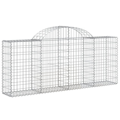 Arched Gabion Baskets 30 pcs 200x30x80/100 cm Galvanised Iron