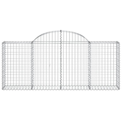Arched Gabion Baskets 30 pcs 200x30x80/100 cm Galvanised Iron