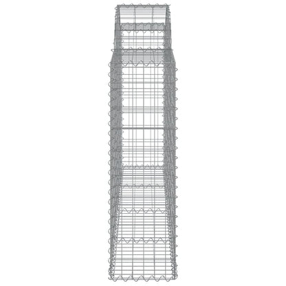 Arched Gabion Baskets 10 pcs 200x30x100/120 cm Galvanised Iron