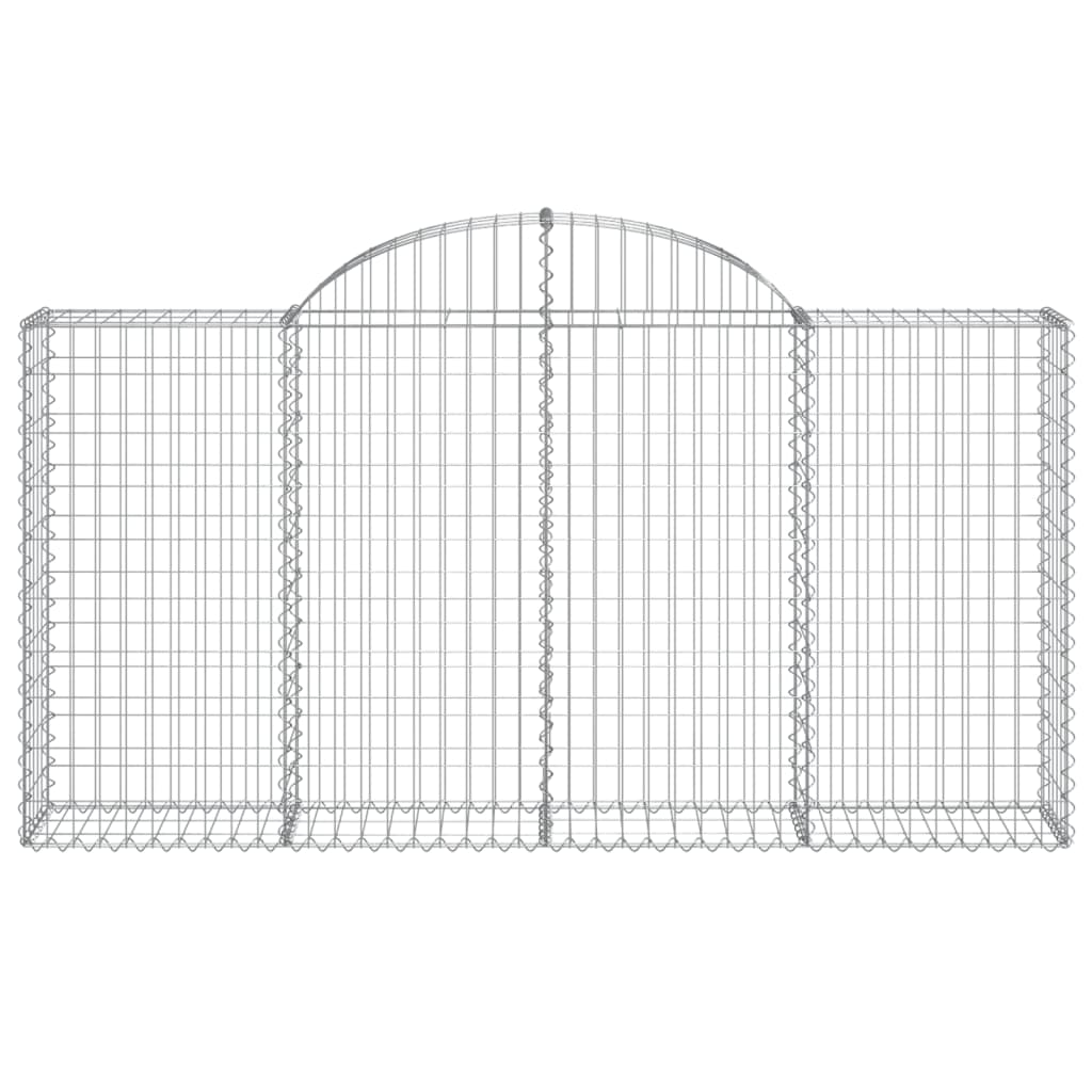 Arched Gabion Baskets 20 pcs 200x30x100/120 cm Galvanised Iron