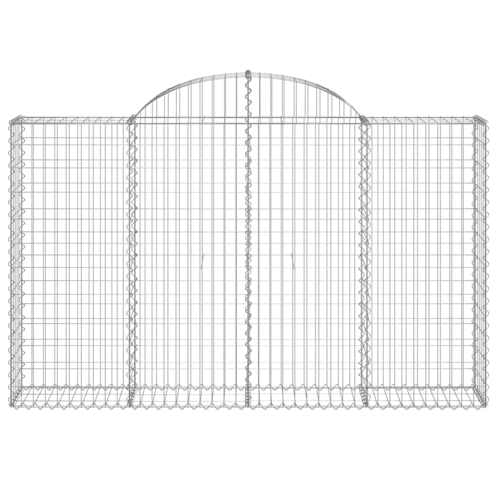 Arched Gabion Baskets 25 pcs 200x30x120/140 cm Galvanised Iron