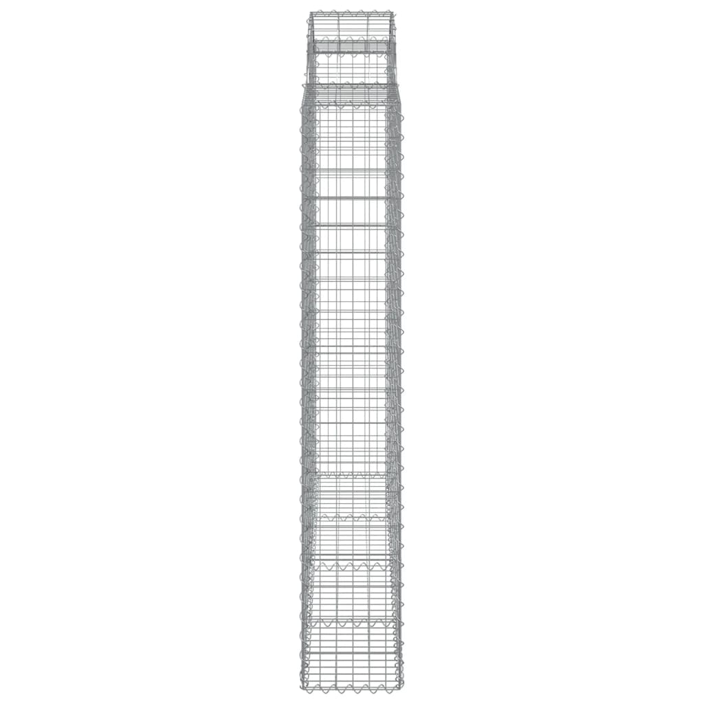 Arched Gabion Baskets 5 pcs 200x30x180/200 cm Galvanised Iron