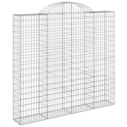 Arched Gabion Baskets 6 pcs 200x30x180/200 cm Galvanised Iron