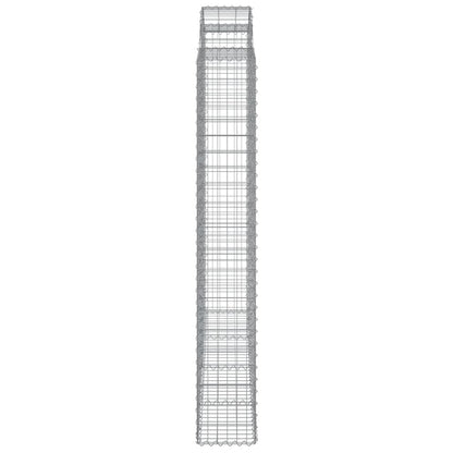 Arched Gabion Baskets 4 pcs 200x30x200/220 cm Galvanised Iron