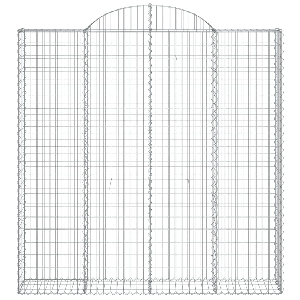 Arched Gabion Baskets 5 pcs 200x30x200/220 cm Galvanised Iron