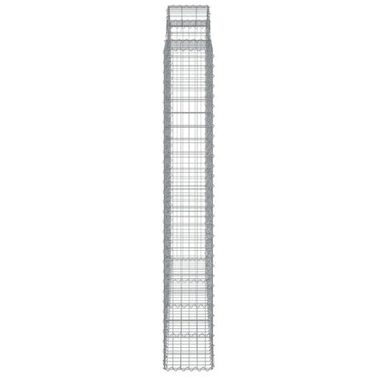 Arched Gabion Baskets 5 pcs 200x30x200/220 cm Galvanised Iron