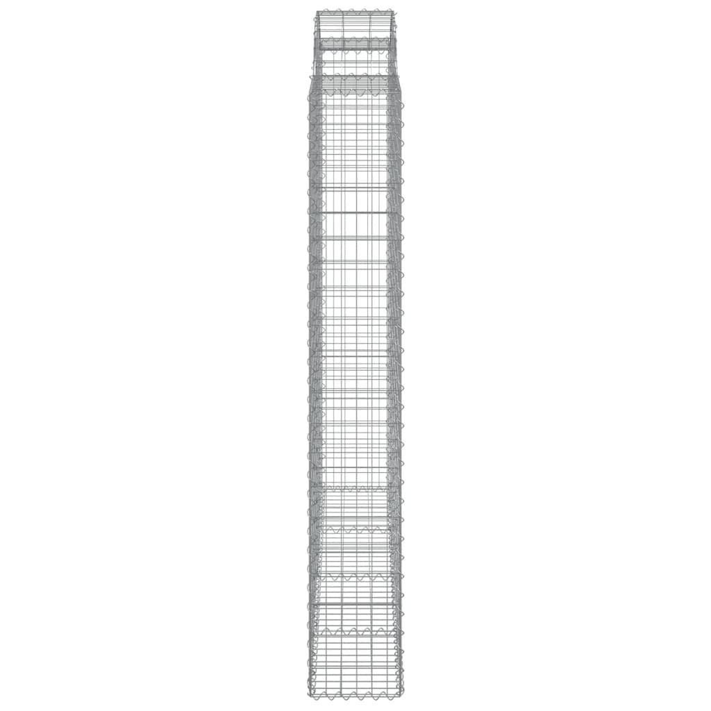Arched Gabion Baskets 7 pcs 200x30x200/220 cm Galvanised Iron