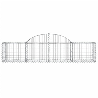 Arched Gabion Baskets 10 pcs 200x50x40/60 cm Galvanised Iron