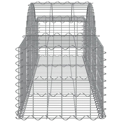 Arched Gabion Baskets 12 pcs 200x50x40/60 cm Galvanised Iron