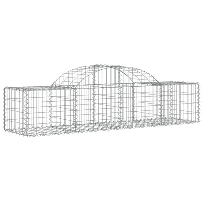 Arched Gabion Baskets 40 pcs 200x50x40/60 cm Galvanised Iron