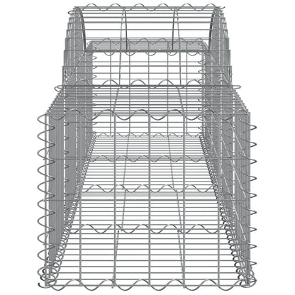 Arched Gabion Baskets 40 pcs 200x50x40/60 cm Galvanised Iron