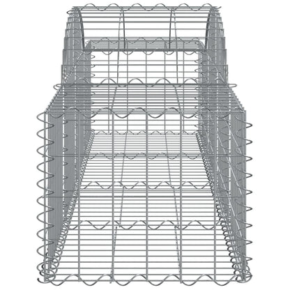 Arched Gabion Baskets 50 pcs 200x50x40/60 cm Galvanised Iron