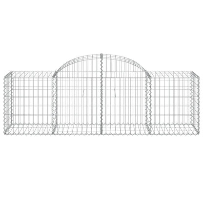 Arched Gabion Baskets 50 pcs 200x50x60/80 cm Galvanised Iron