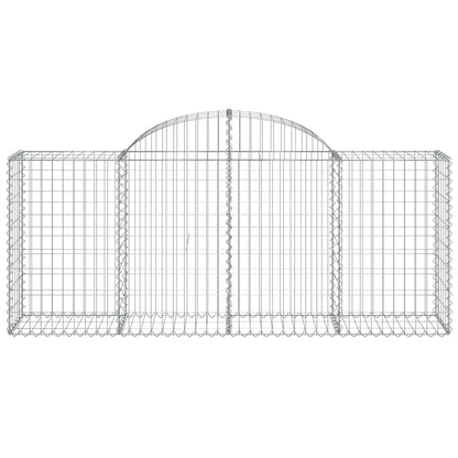 Arched Gabion Baskets 13 pcs 200x50x80/100 cm Galvanised Iron